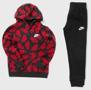Nike 2pc Futura jogging set 4t Black and Red